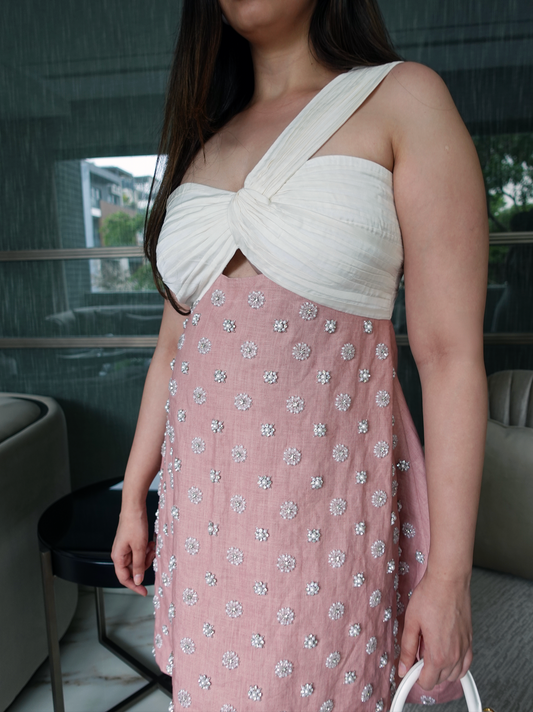 Whisper Wave Dress- Linen